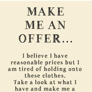Make me an offer